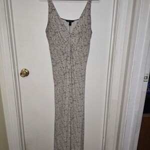 Ambrielle Textured Gray Maxi Dress